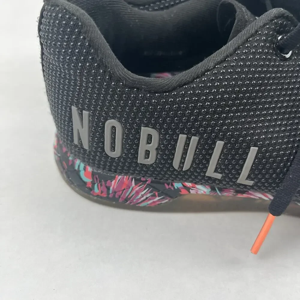 NOBULL Black Daisy Floral Trainer Low Top Lifting Shoes Women's US Size 9